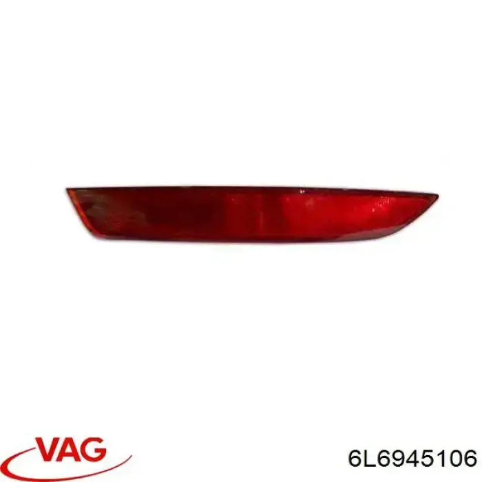 6L6945106 VAG Reflector, trasero, derecho