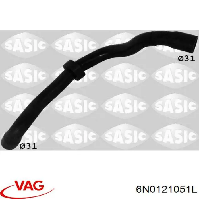 6N0121051L VAG Manguera inferior del radiador