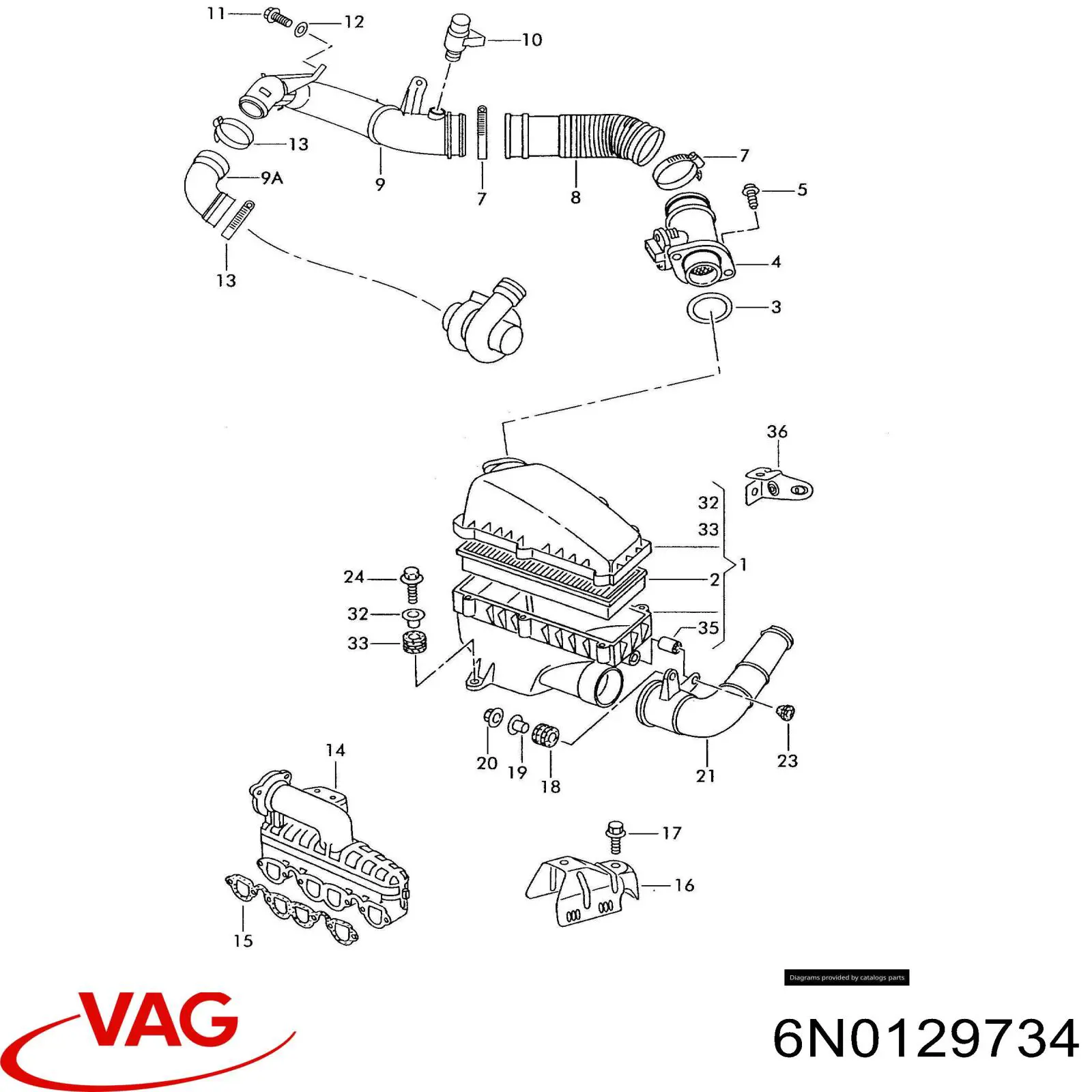  VAG 6N0129734 precio, desde 12,28 EUR