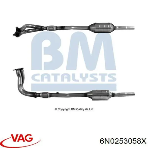 Comprar 6N0253058X VAG Catalizador