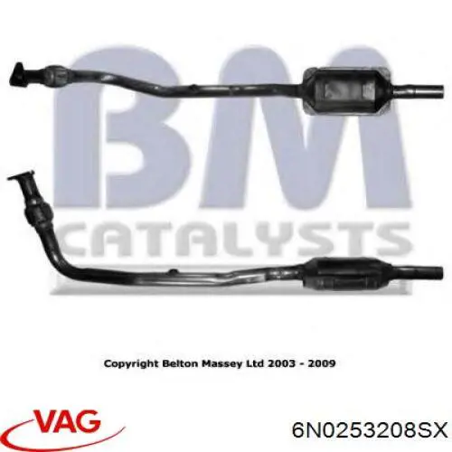 Comprar 6N0253208SX VAG Catalizador