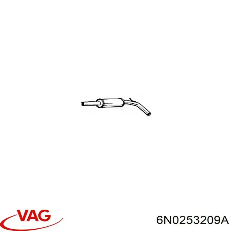 Silenciador central VAG 6N0253209A precio, desde 46,49 EUR