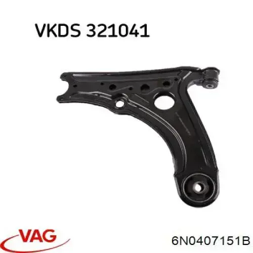 Brazo inferior izquierdo/derecho de suspensión delantera 6N0407151B VAG