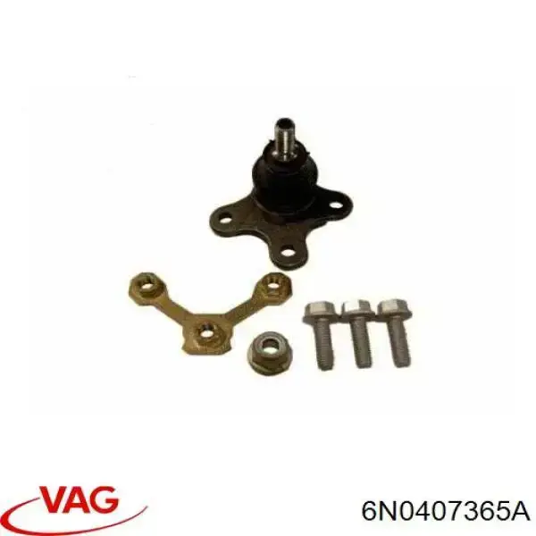 6N0407365A VAG Soporte de bola inferior derecho
