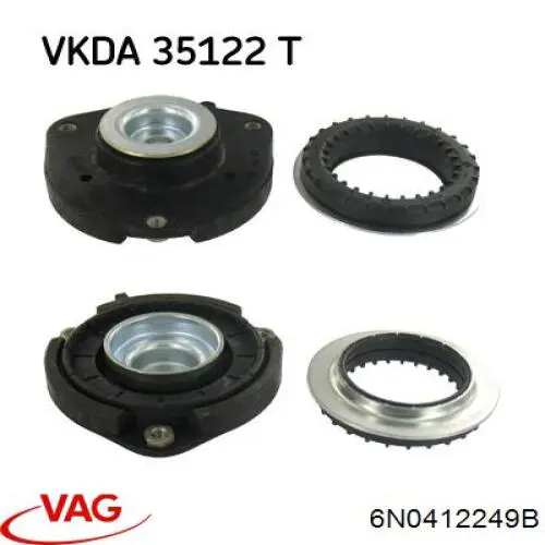 Rodamiento amortiguador delantero VAG 6N0412249B
