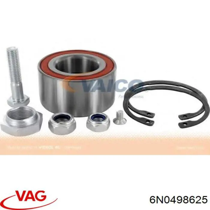 Cojinete de rueda delantero 6N0498625 VAG