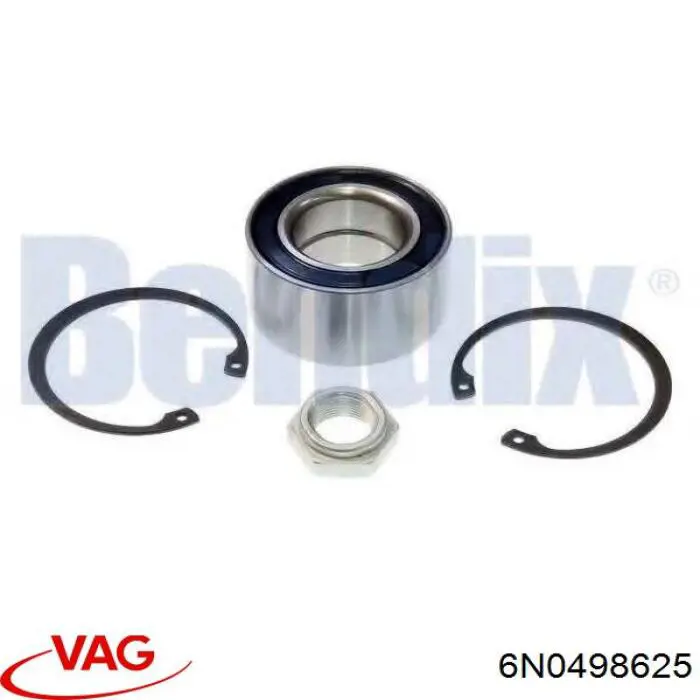 6N0498625 VAG Rodamientos de rueda delantero