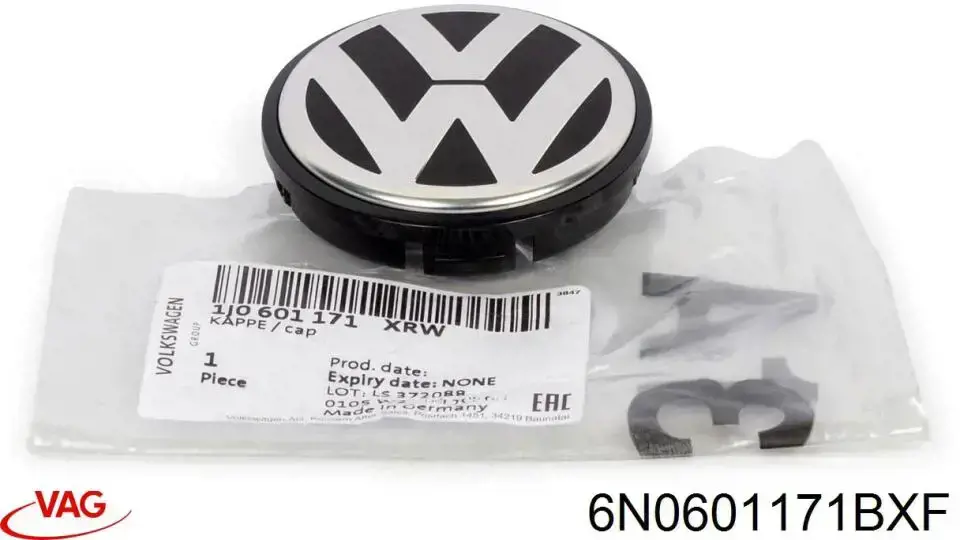 Comprar 6N0601171BXF VAG Tapa de rueda