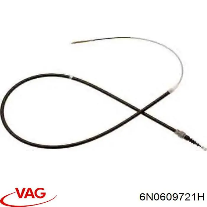 6N0609721H VAG cable de freno de mano trasero derecho/izquierdo