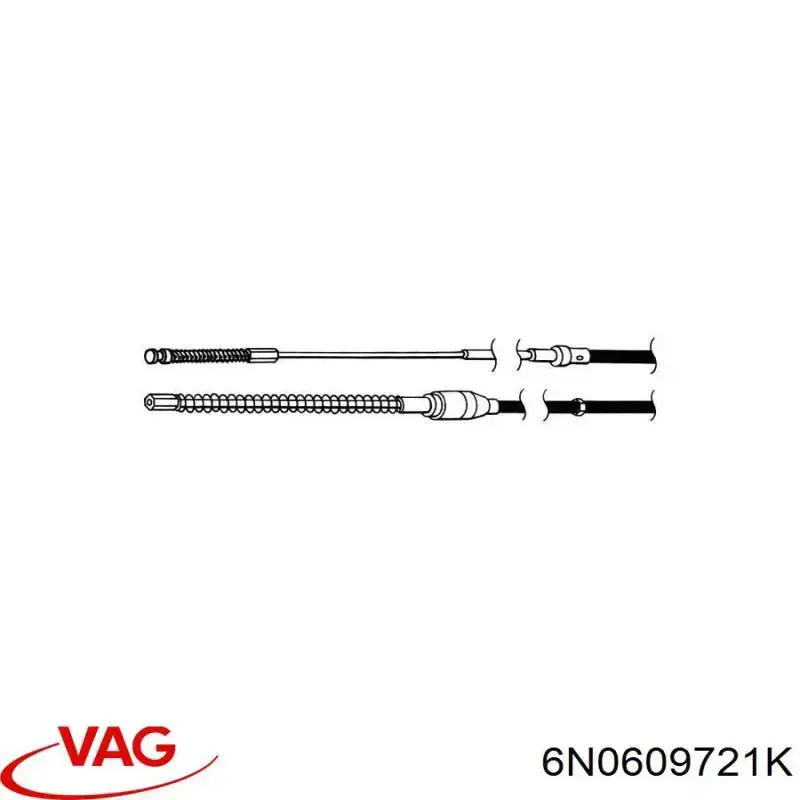 707010 Beca Cables Cable de freno de mano trasero derecho/izquierdo
