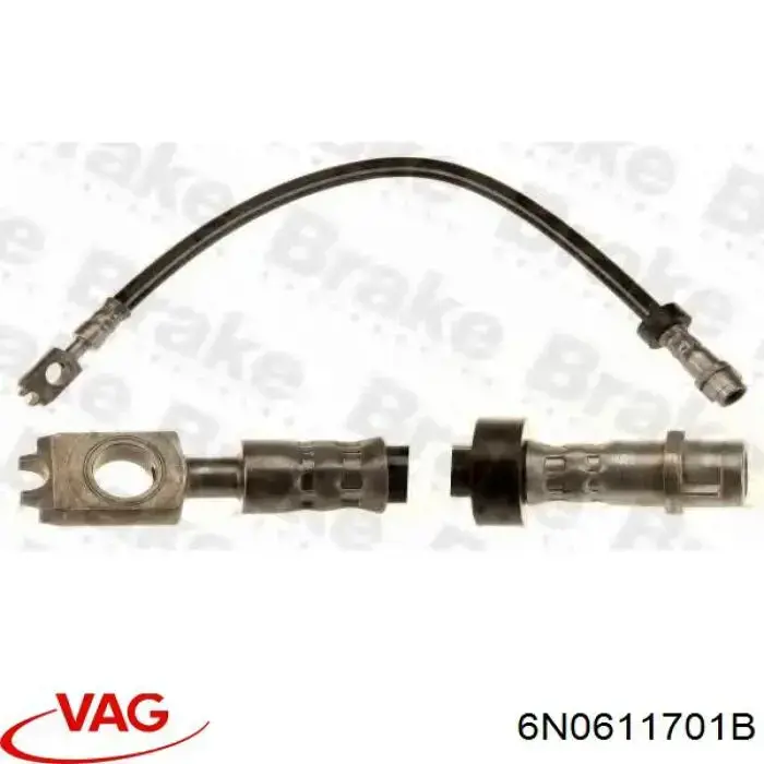 Tubo flexible de frenos delantero VAG 6N0611701B