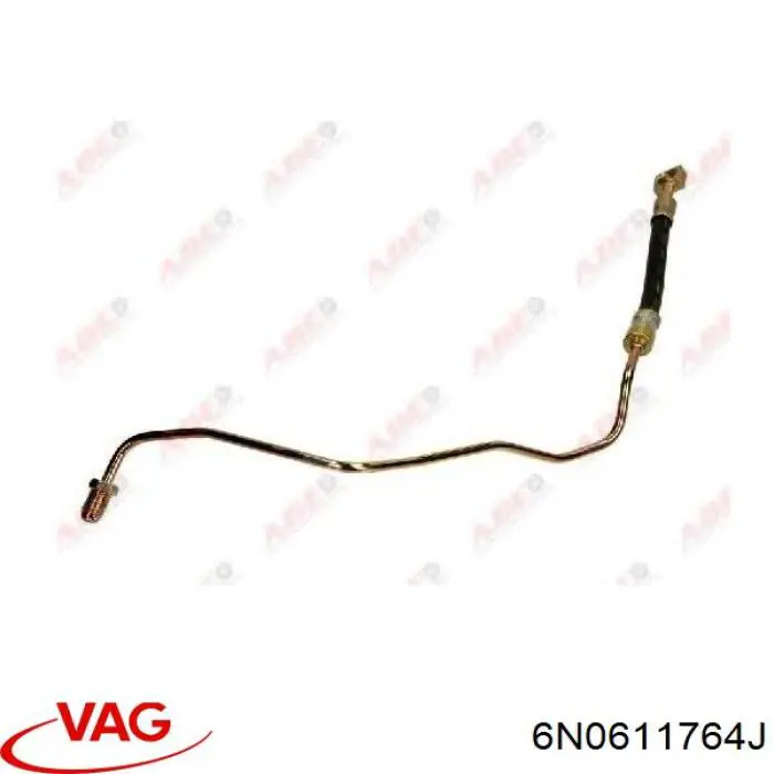 6N0611764J VAG tubo flexible de frenos trasero derecho