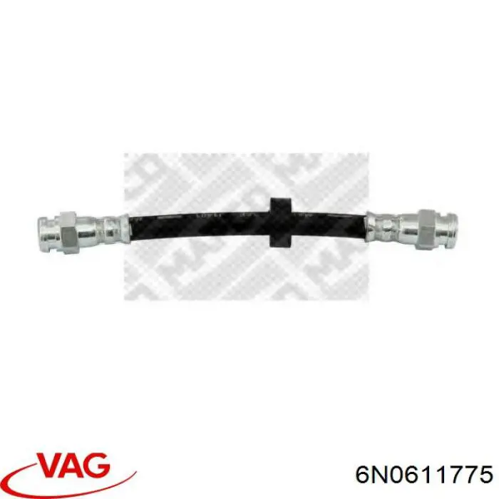 6N0611775 VAG tubo flexible de frenos trasero