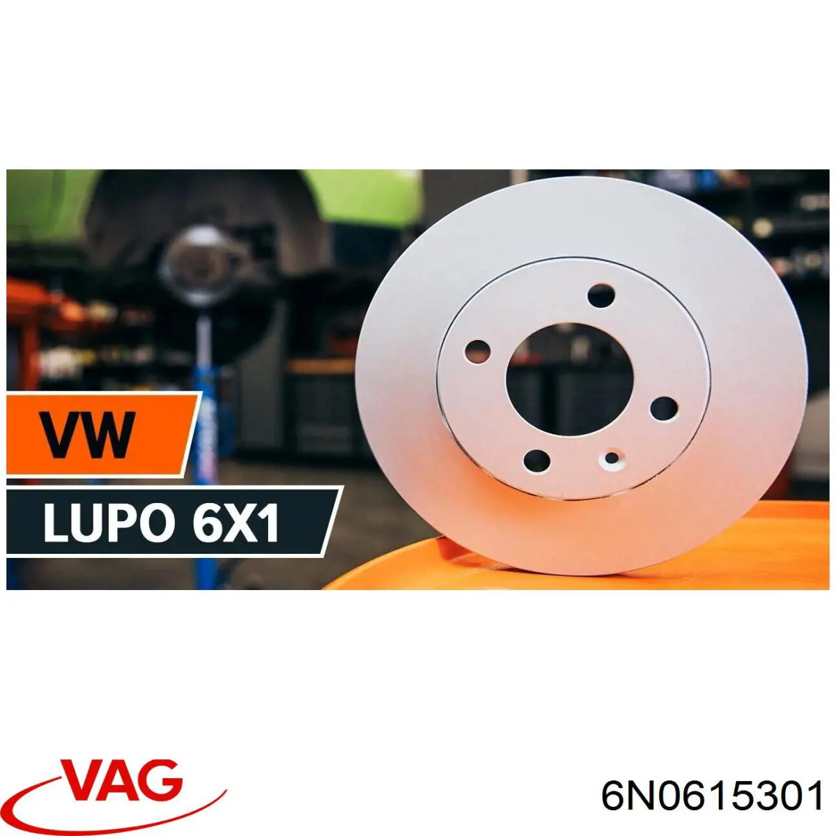 Disco de freno 6N0615301 VAG
