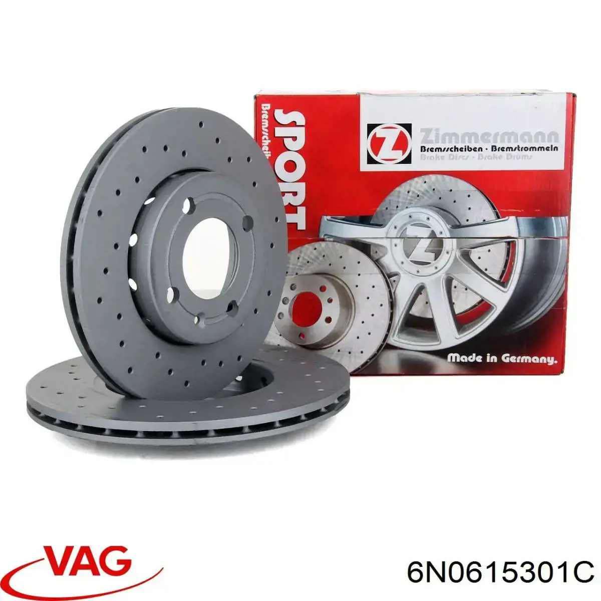 Comprar 6N0615301C VAG Freno de disco delantero