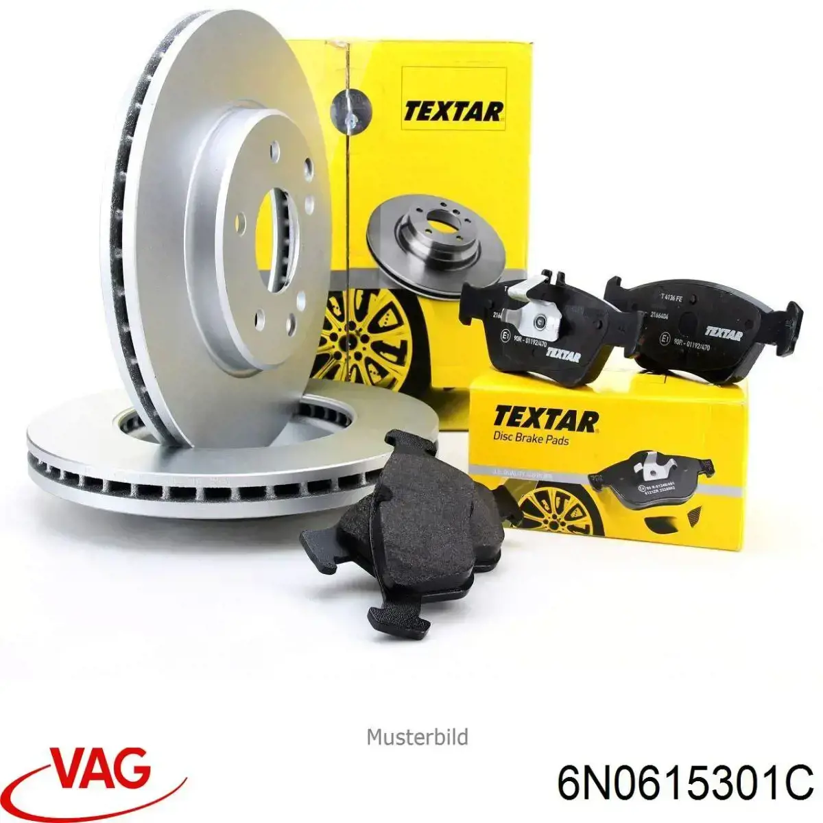 Disco de freno 6N0615301C VAG