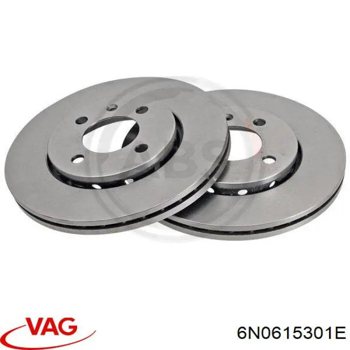 Comprar 6N0615301E VAG Freno de disco delantero