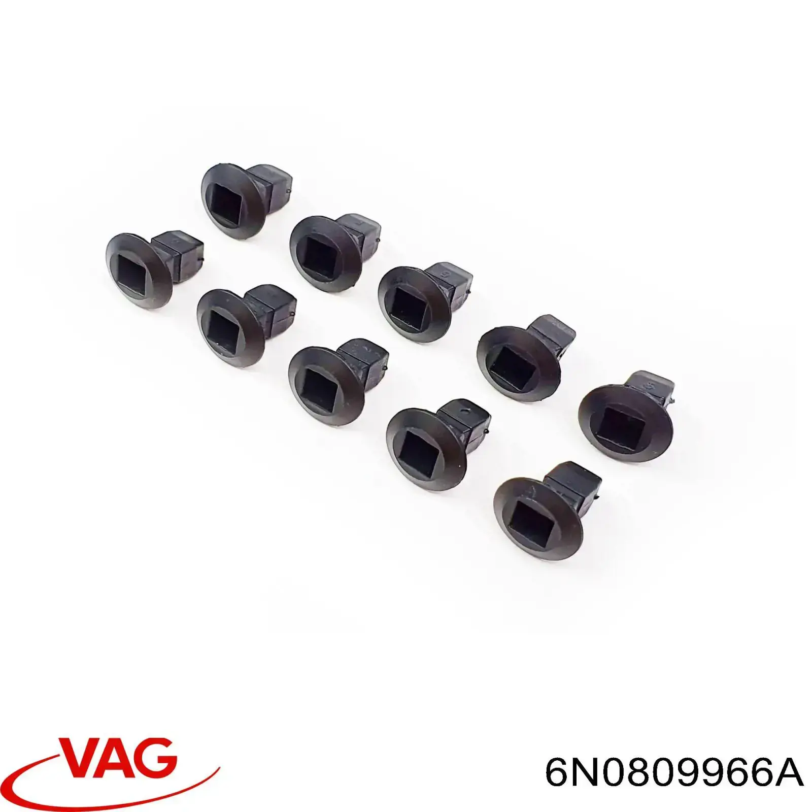 6N0809966A VAG clips de fijación de pasaruedas de aleta delantera