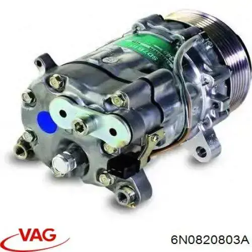 Compresor de aire acondicionado 6N0820803A VAG