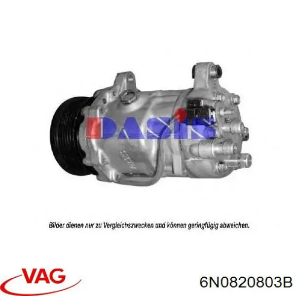 6N0820803B VAG compresor de aire acondicionado