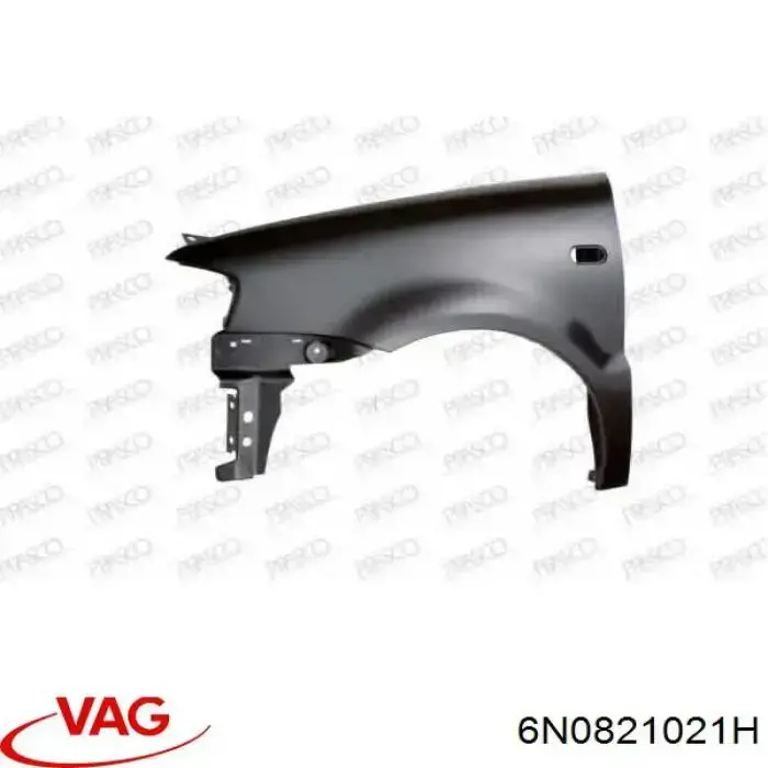 Guardabarros delantero izquierdo para Volkswagen Polo (6N2)