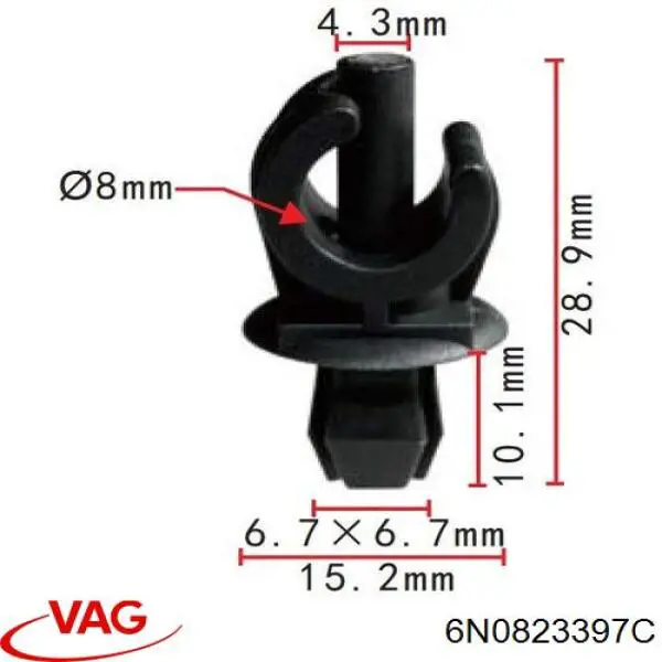  VAG 6N0823397C precio, desde 2,99 EUR