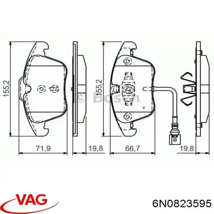  VAG 6N0823595 precio, desde  EUR