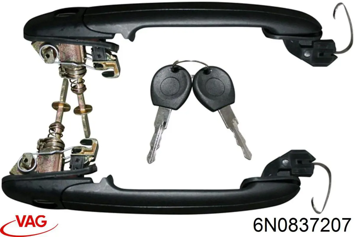 Comprar 6N0837207 VAG Manija exterior izquierda de puerta delantera