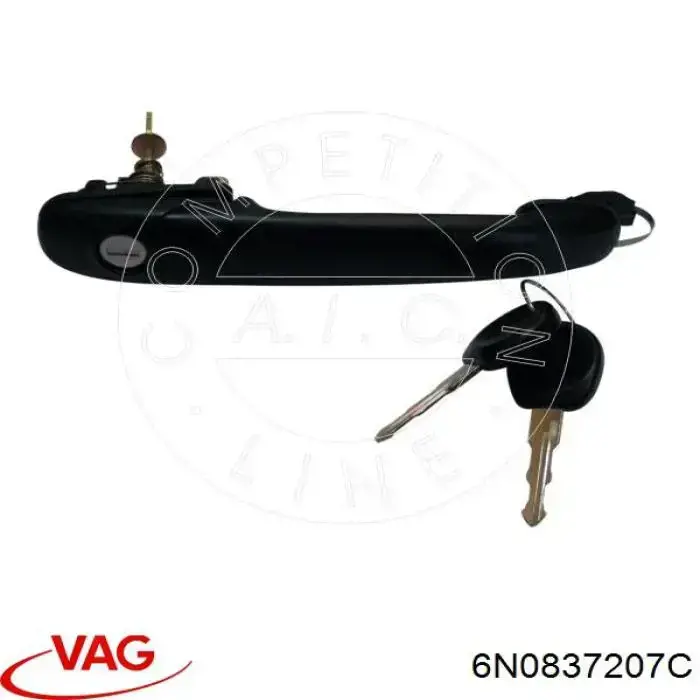 Comprar 6N0837207C VAG Manija exterior de puerta izquierda delantera/trasera