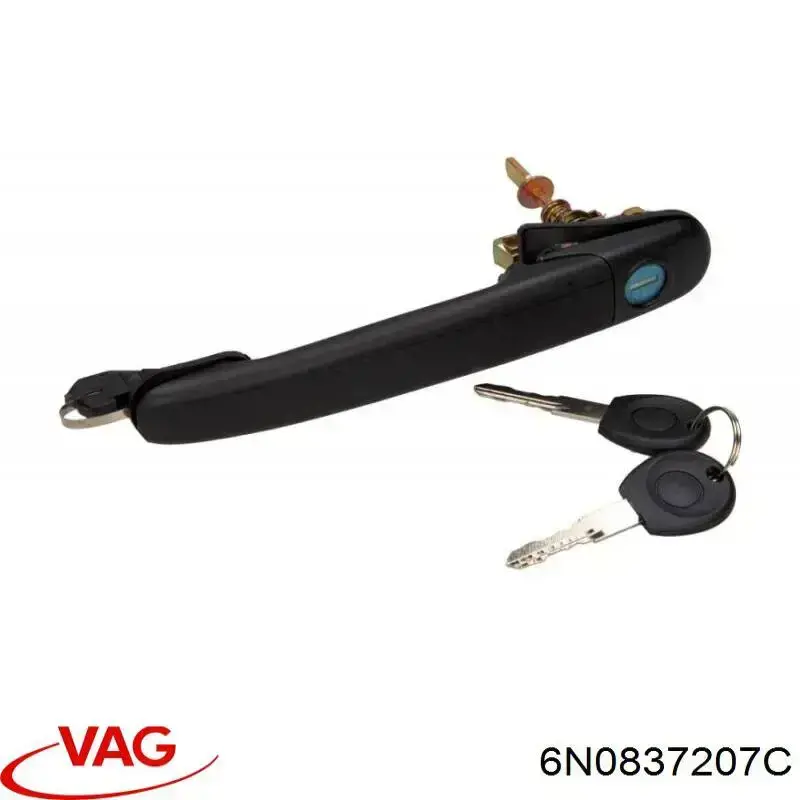 Manija exterior de puerta izquierda delantera/trasera VAG 6N0837207C precio, desde 14,94 EUR
