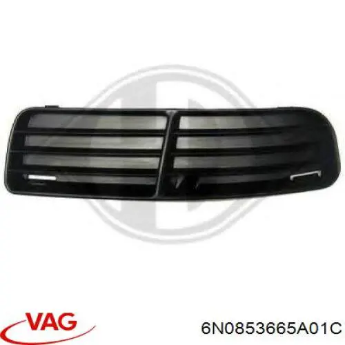 Moldura de parachoques delantera izquierda VAG 6N0853665A01C precio, desde 10,52 EUR