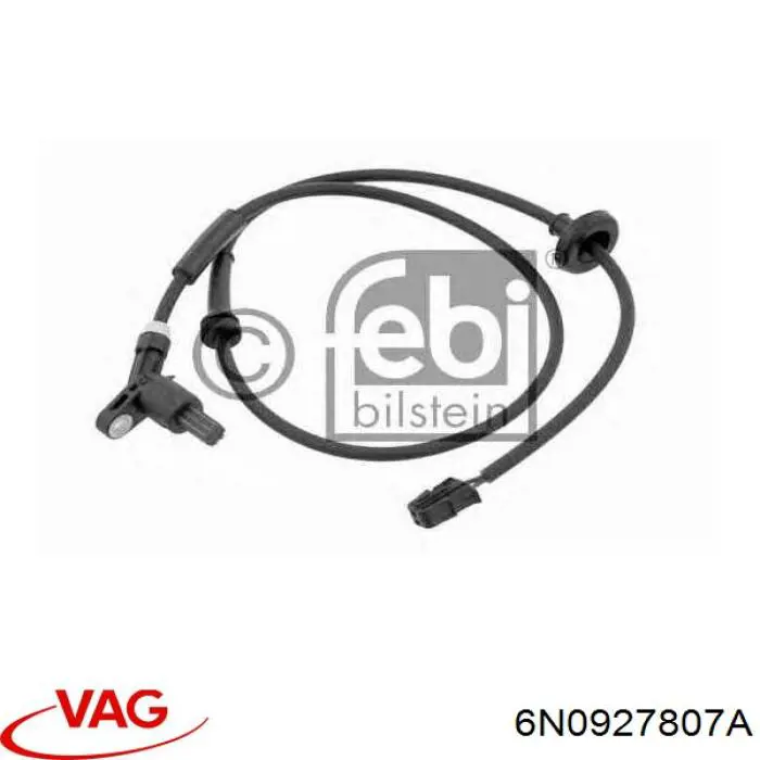 Sensor ABS trasero 6N0927807A VAG