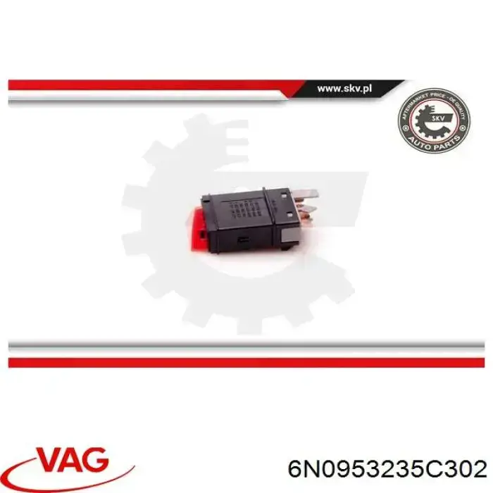 Botón de emergencia VAG 6N0953235C302 precio, desde 28,00 EUR