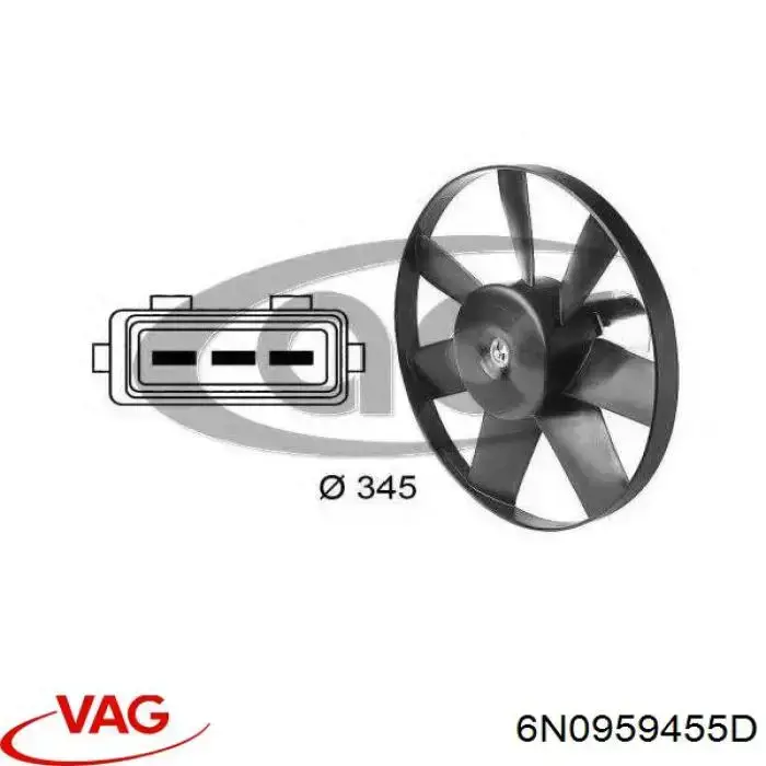 Ventilador de radiador VAG 6N0959455D precio, desde 54,93 EUR