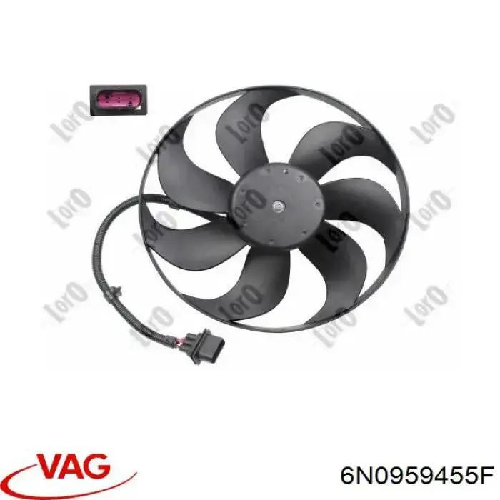 6N0959455F VAG ventilador del motor