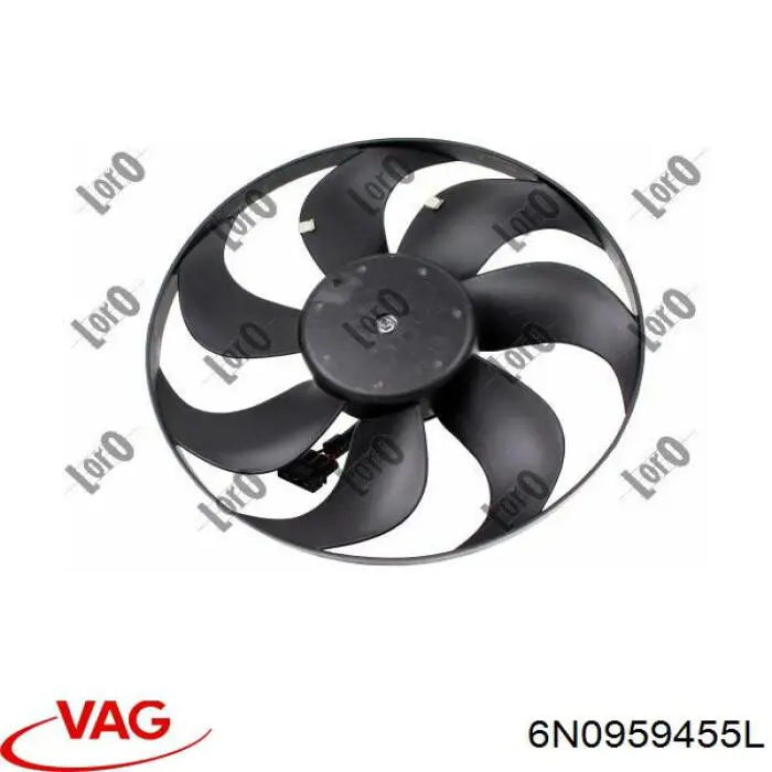 6N0959455L VAG ventilador del motor