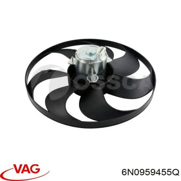 6N0959455Q VAG ventilador (rodete +motor refrigeración del motor con electromotor completo)