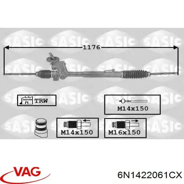 Comprar 230080033101 VAG Cremallera
