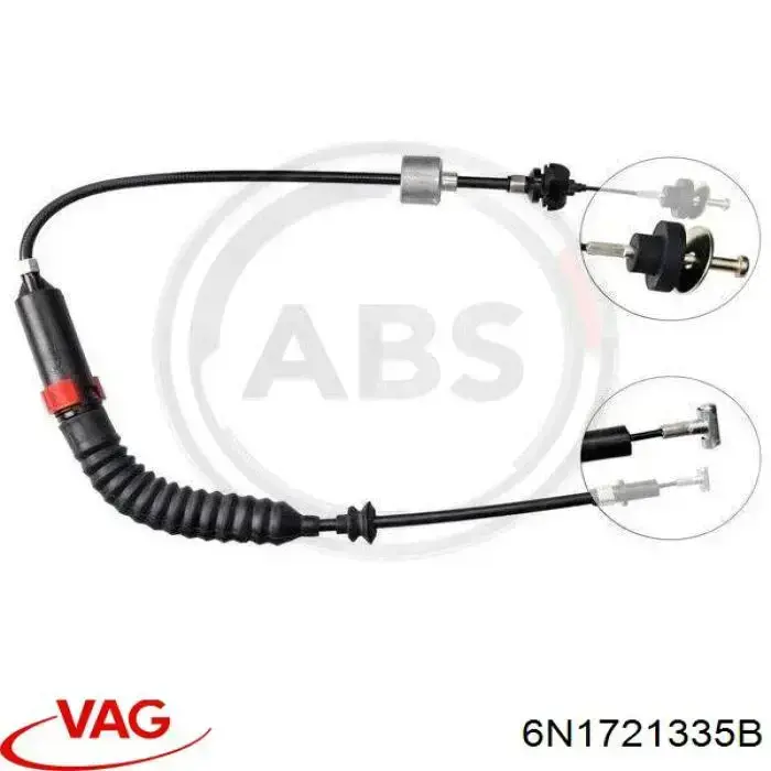 6N1721335B VAG cable de embrague