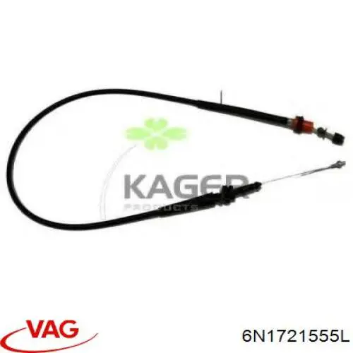 6N1721555L VAG cable del acelerador