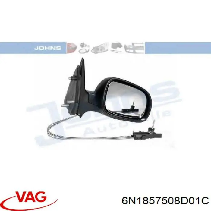 Comprar 6N1857508D01C VAG Espejo de retrovisor derecho