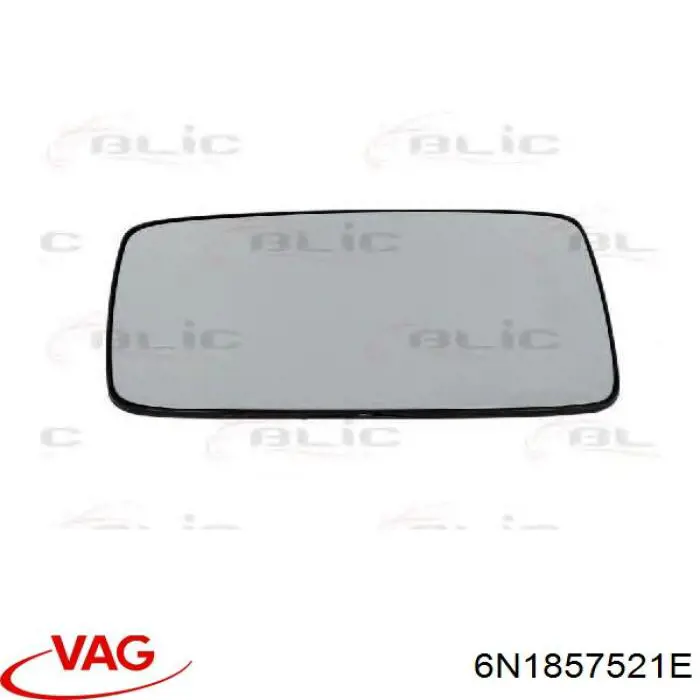 6N1857521E VAG cristal de espejo retrovisor exterior izquierdo