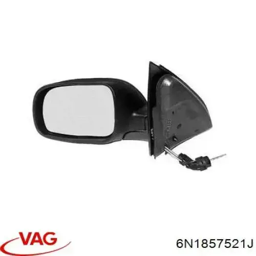 6N1857521J VAG Cristal de espejo retrovisor exterior izquierdo