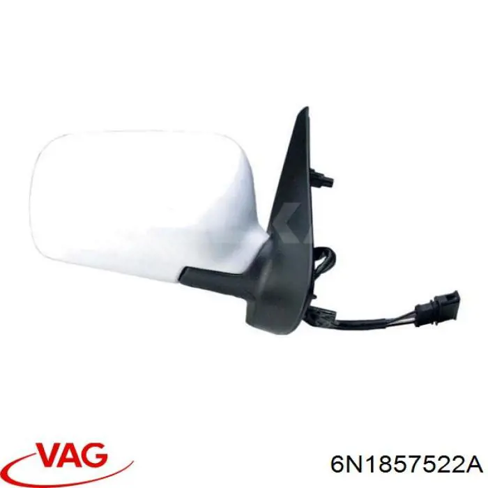 Cristal de retrovisor exterior derecho VAG 6N1857522B