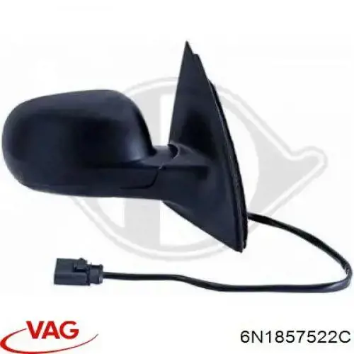 Cristal de retrovisor exterior derecho VAG 6N1857522C
