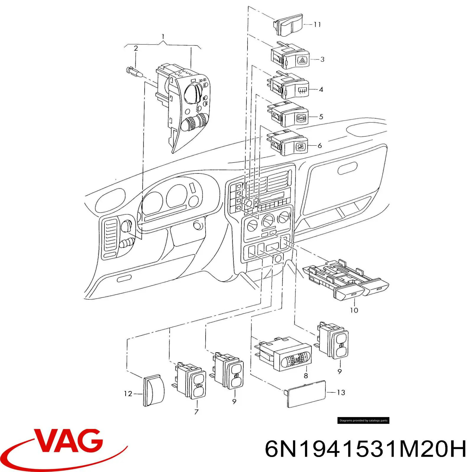 6N1941531MB41 VAG