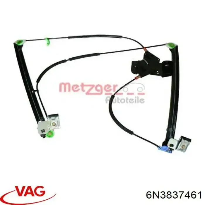 Comprar 6N3837461 VAG Mecanismo de elevalunas delantero izquierdo