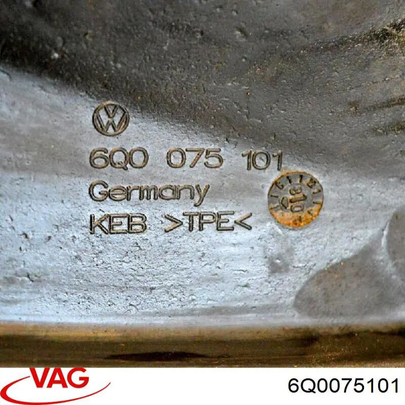 Faldillas guardabarros traseros 6Q0075101 VAG