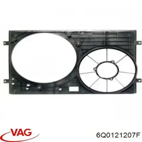 6Q0121207F VAG bastidor radiador
