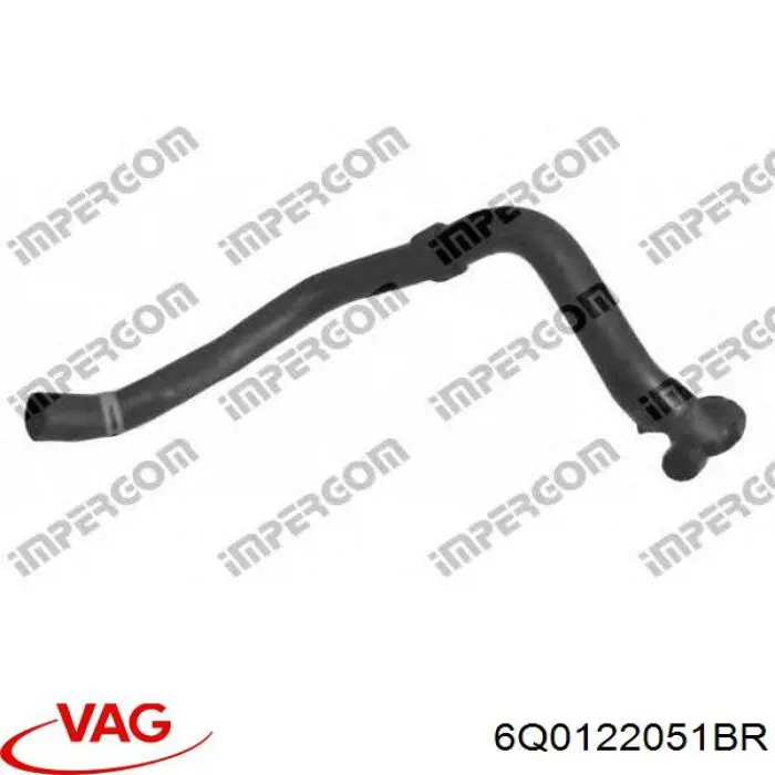 Comprar 6Q0122051BR VAG Manguera inferior del radiador